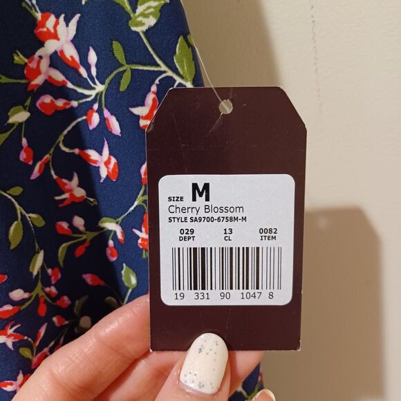 NWT Sea Angel Maternity One Piece Swimsuit Cherry Blossom Floral Print Stretch M - Picture 6 of 11